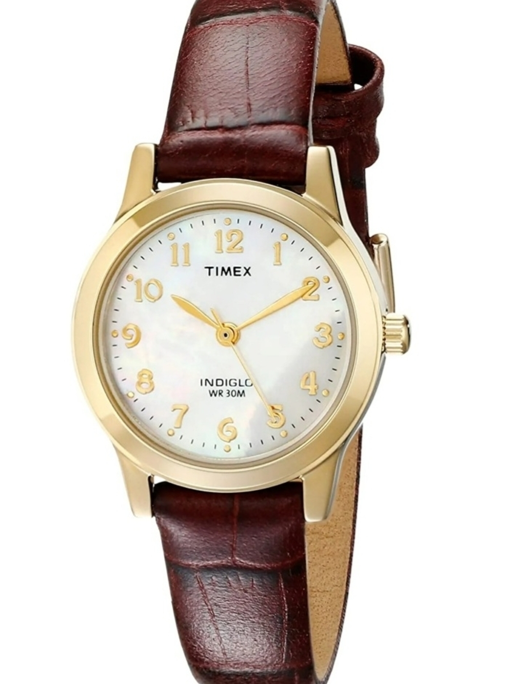 Timex® Women's Essex Avenue Gold/Burgundy/MOP  Dress Watch, T21693, NEW!!